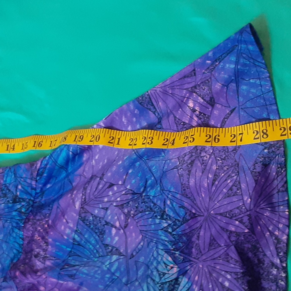 ROXANNE  PURPLE,BLUE FLORAL ONE PIECE SWIMSUIT WITH SKIRT, 16/38B - Picture 10 of 11
